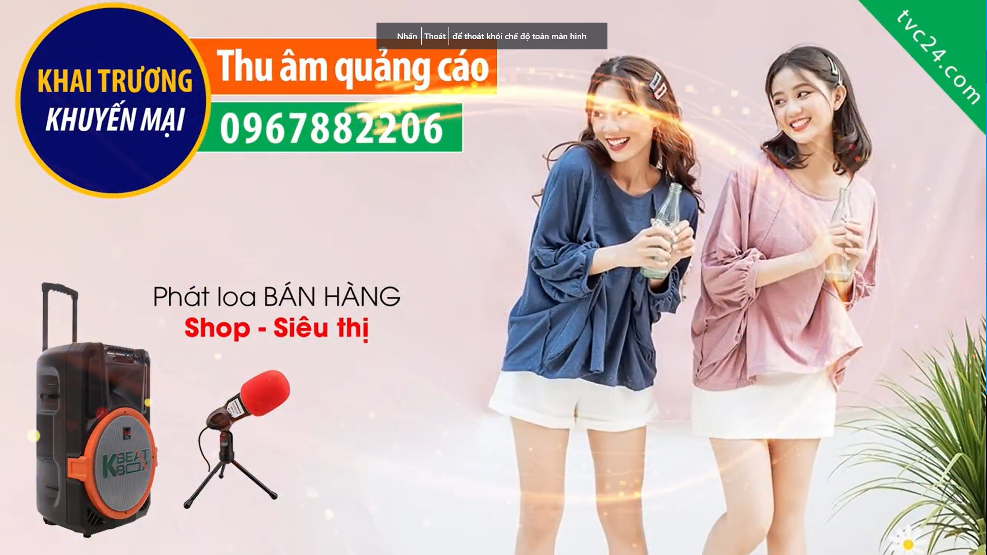 Thu âm quảng cáo khai trương shop thời trang Sofia Bridal